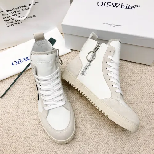 Replica Off-White High Tops Shoes For Women #1417454 $96.00 USD for Wholesale