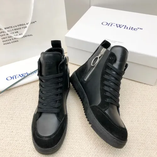 Replica Off-White High Tops Shoes For Men #1417457 $96.00 USD for Wholesale