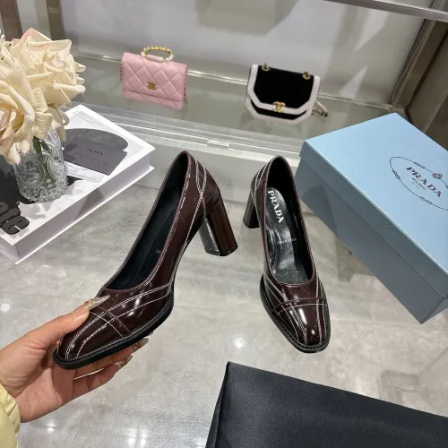 Replica Prada High-heeled Shoes For Women #1417579 $105.00 USD for Wholesale