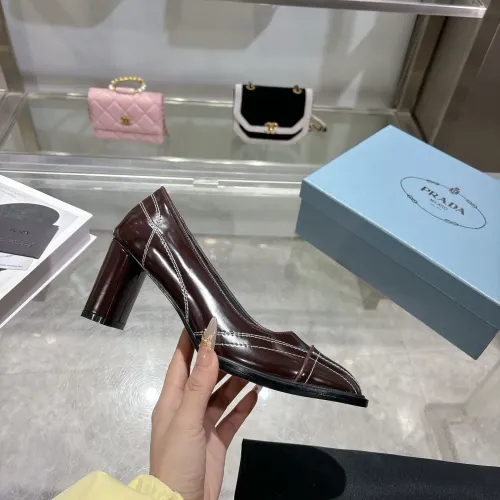 Replica Prada High-heeled Shoes For Women #1417579 $105.00 USD for Wholesale