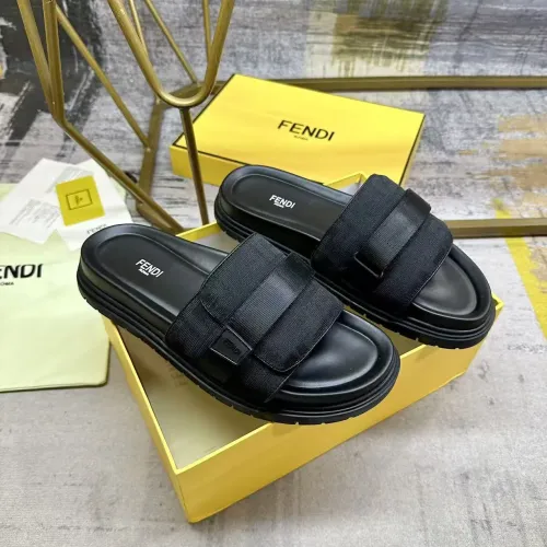 Replica Fendi Slippers For Men #1417644 $80.00 USD for Wholesale