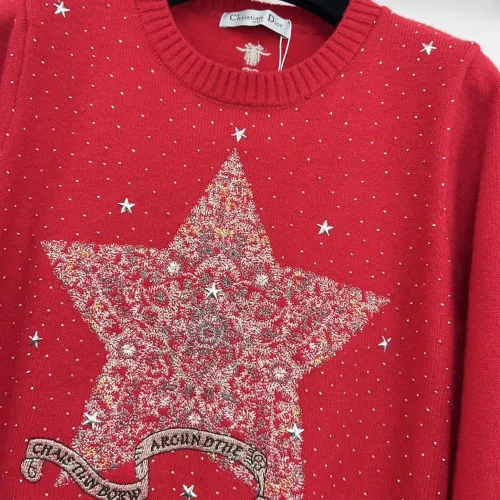 Replica Christian Dior Sweaters Long Sleeved For Women #1417725 $72.00 USD for Wholesale