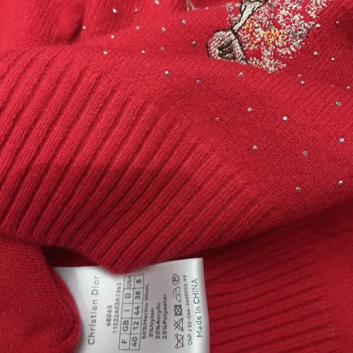 Replica Christian Dior Sweaters Long Sleeved For Women #1417725 $72.00 USD for Wholesale