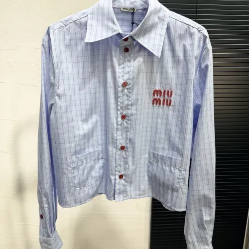 Cheap MIU MIU Shirts Long Sleeved For Women #1417729, $$82.00 USD On MIU MIU  Shirts