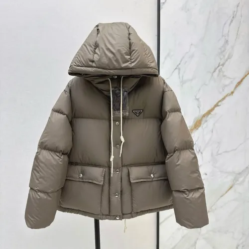 Cheap Prada Down Feather Coat Long Sleeved For Women #1417739, $$118.00 USD On Prada Down Feather Coat