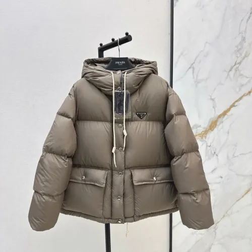 Replica Prada Down Feather Coat Long Sleeved For Women #1417739 $118.00 USD for Wholesale