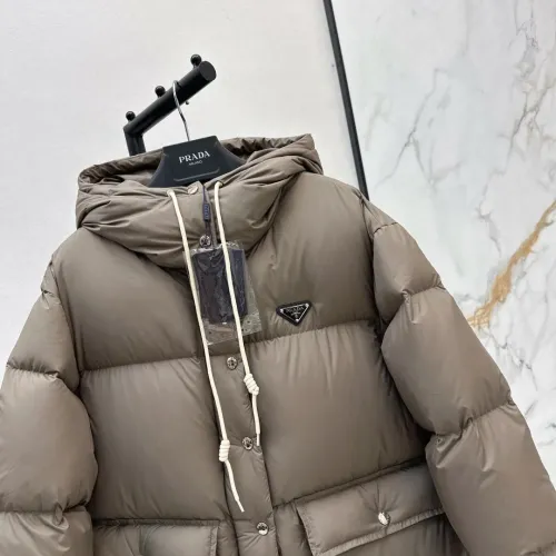 Replica Prada Down Feather Coat Long Sleeved For Women #1417739 $118.00 USD for Wholesale