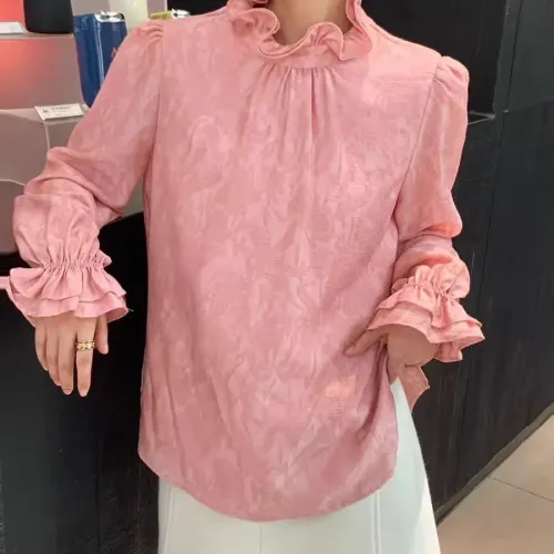 Replica Christian Dior Shirts Long Sleeved For Women #1417747 $85.00 USD for Wholesale