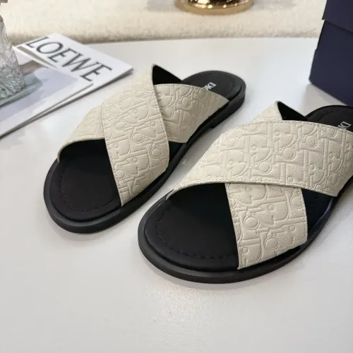 Replica Christian Dior Slippers For Men #1417772 $82.00 USD for Wholesale