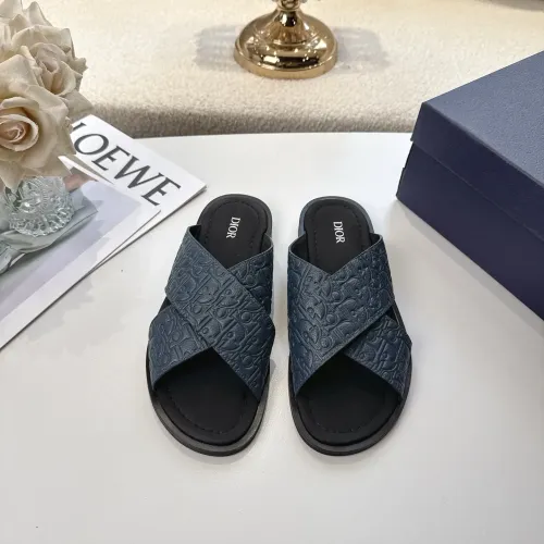 Replica Christian Dior Slippers For Men #1417773 $82.00 USD for Wholesale