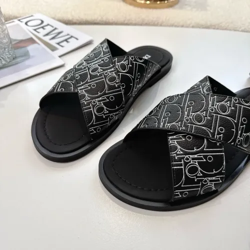 Replica Christian Dior Slippers For Men #1417776 $85.00 USD for Wholesale
