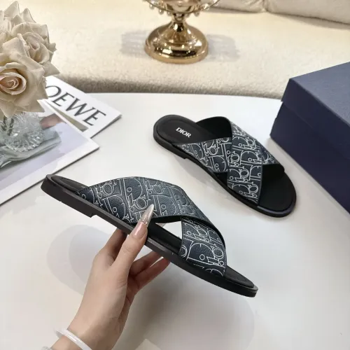 Replica Christian Dior Slippers For Men #1417777 $85.00 USD for Wholesale