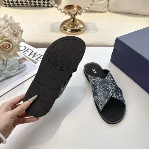 Replica Christian Dior Slippers For Men #1417777 $85.00 USD for Wholesale