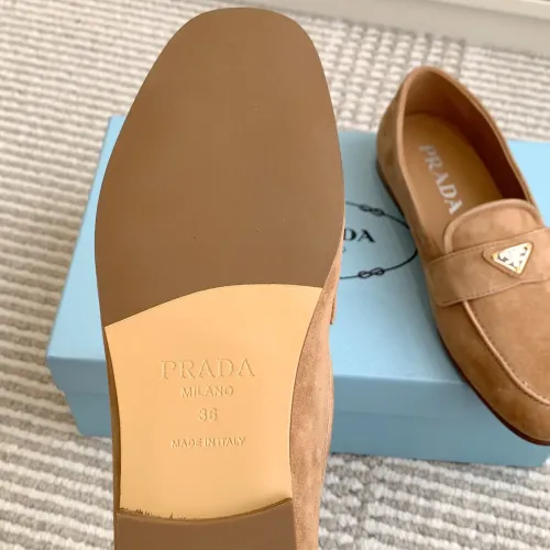 Replica Prada Leather Shoes For Women #1417845 $105.00 USD for Wholesale