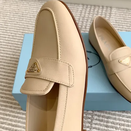 Replica Prada Leather Shoes For Women #1417853 $105.00 USD for Wholesale