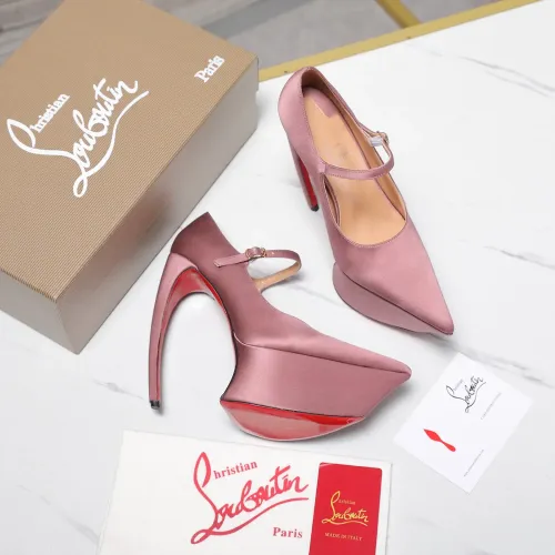Replica Christian Louboutin High-heeled shoes For Women #1417934 $128.00 USD for Wholesale