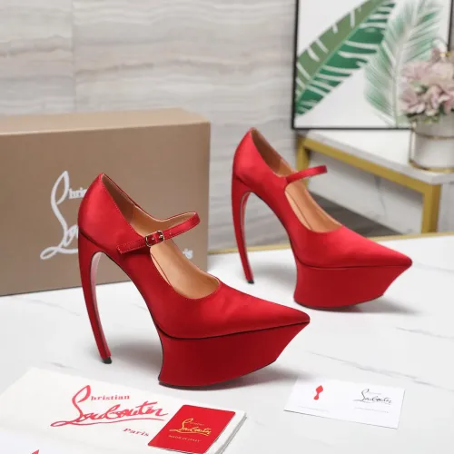 Cheap Christian Louboutin High-heeled shoes For Women #1417935, $$128.00 USD On Christian Louboutin High-heeled shoes