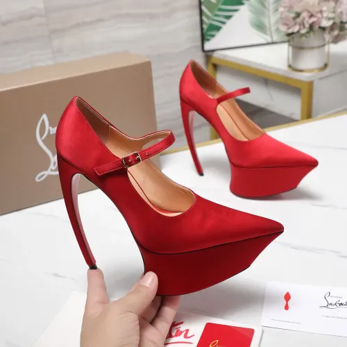 Replica Christian Louboutin High-heeled shoes For Women #1417935 $128.00 USD for Wholesale