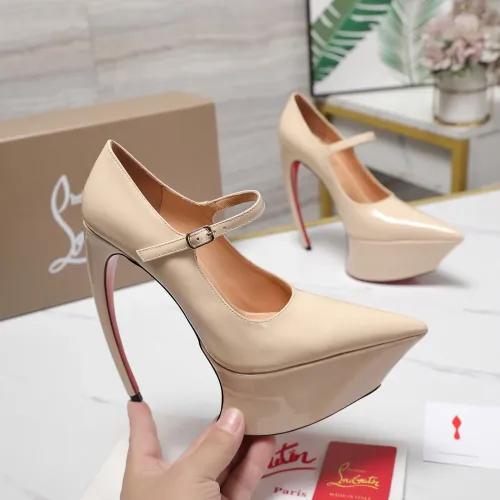 Replica Christian Louboutin High-heeled shoes For Women #1417937 $128.00 USD for Wholesale