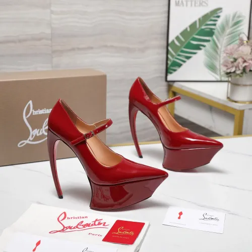 Cheap Christian Louboutin High-heeled shoes For Women #1417938, $$128.00 USD On Christian Louboutin High-heeled shoes