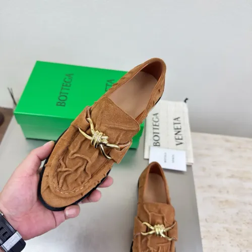 Replica Bottega Veneta BV Leather Shoes For Women #1418068 $140.00 USD for Wholesale
