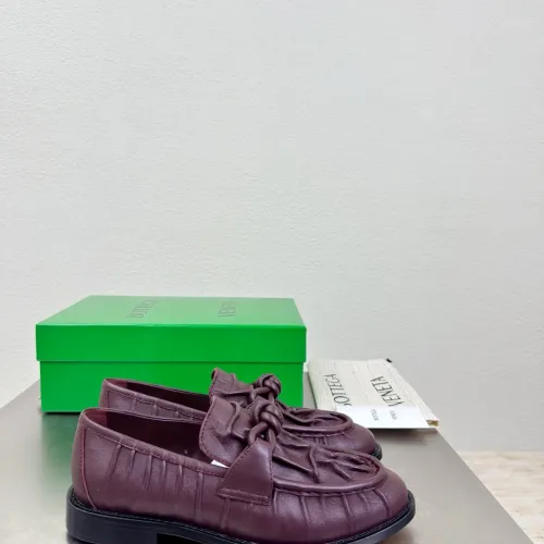 Replica Bottega Veneta BV Leather Shoes For Women #1418071 $140.00 USD for Wholesale