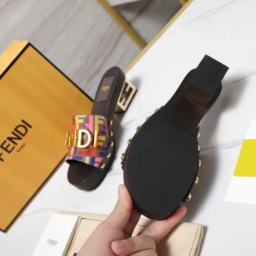 Replica Fendi Slippers For Women #1418124 $155.00 USD for Wholesale