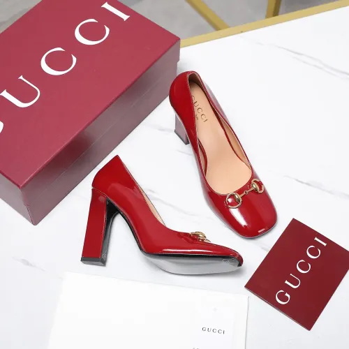 Replica Gucci High-Heeled Shoes For Women #1418149 $112.00 USD for Wholesale