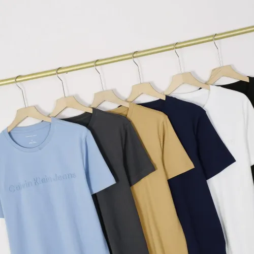 Replica Calvin Klein CK T-Shirts Short Sleeved For Men #1418996 $32.00 USD for Wholesale