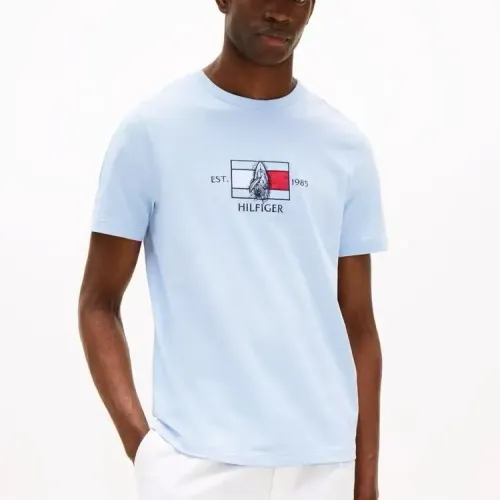 Replica Tommy Hilfiger TH T-Shirts Short Sleeved For Men #1419025 $29.00 USD for Wholesale