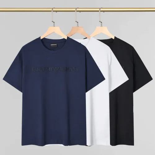 Replica Armani T-Shirts Short Sleeved For Men #1419060 $29.00 USD for Wholesale