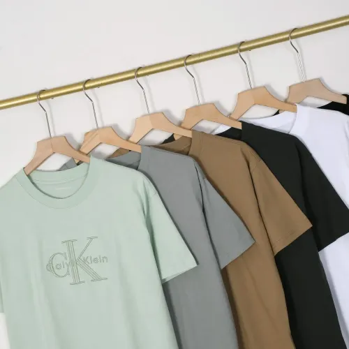 Replica Calvin Klein CK T-Shirts Short Sleeved For Men #1419069 $32.00 USD for Wholesale