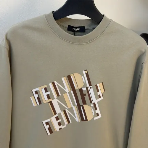 Replica Fendi Hoodies Long Sleeved For Men #1419122 $85.00 USD for Wholesale