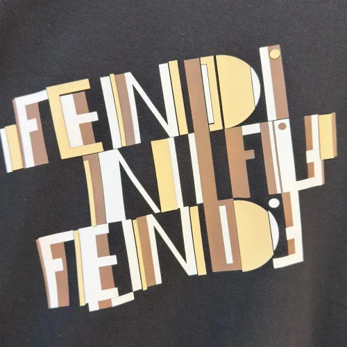 Replica Fendi Hoodies Long Sleeved For Men #1419123 $85.00 USD for Wholesale