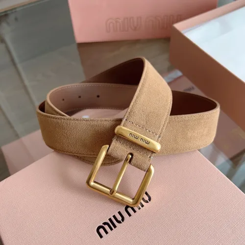 Cheap MIU MIU AAA Quality Belts In 3.5cm For Unisex #1419237, $$56.00 USD On MIU MIU AAA Quality Belts