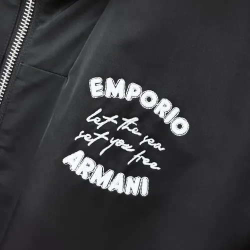 Replica Armani Jackets Long Sleeved For Men #1419240 $132.00 USD for Wholesale
