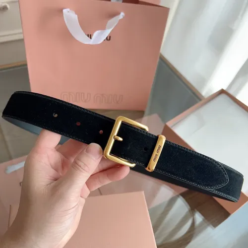 Replica MIU MIU AAA Quality Belts In 3.5cm For Unisex #1419241 $56.00 USD for Wholesale