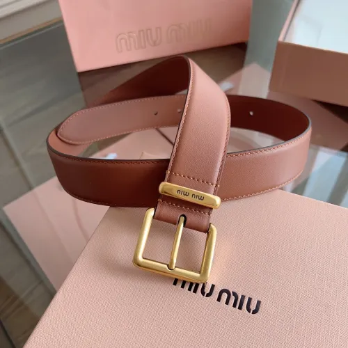 Cheap MIU MIU AAA Quality Belts In 3.5cm For Unisex #1419242, $$56.00 USD On MIU MIU AAA Quality Belts