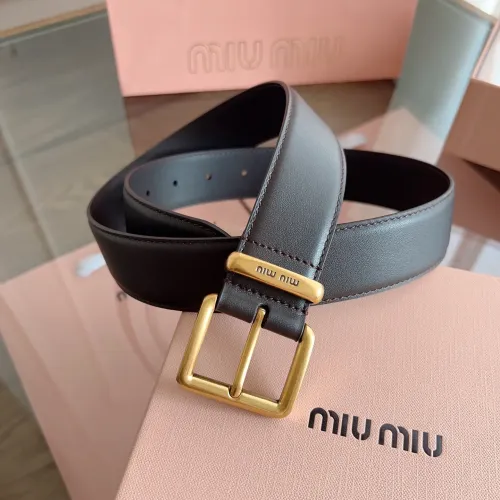 Cheap MIU MIU AAA Quality Belts In 3.5cm For Unisex #1419243, $$56.00 USD On MIU MIU AAA Quality Belts