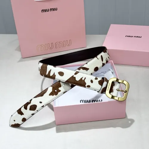 Cheap MIU MIU AAA Quality Belts In 3.5cm For Unisex #1419244, $$56.00 USD On MIU MIU AAA Quality Belts