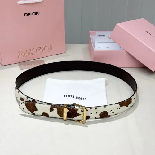 Replica MIU MIU AAA Quality Belts In 3.5cm For Unisex #1419246 $56.00 USD for Wholesale