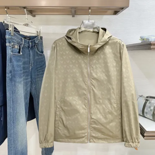 Replica Armani Jackets Long Sleeved For Men #1419247 $132.00 USD for Wholesale