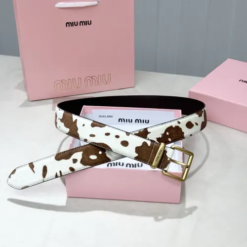 Cheap MIU MIU AAA Quality Belts In 3.5cm For Unisex #1419250, $$56.00 USD On MIU MIU AAA Quality Belts