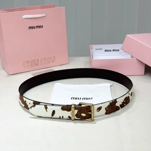 Replica MIU MIU AAA Quality Belts In 3.5cm For Unisex #1419250 $56.00 USD for Wholesale