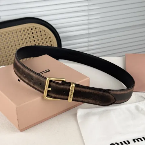 Cheap MIU MIU AAA Quality Belts In 3.5cm For Unisex #1419257, $$56.00 USD On MIU MIU AAA Quality Belts