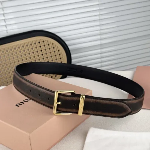Cheap MIU MIU AAA Quality Belts In 3.5cm For Unisex #1419260, $$56.00 USD On MIU MIU AAA Quality Belts