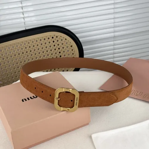 Cheap MIU MIU AAA Quality Belts In 3.5cm For Unisex #1419262, $$56.00 USD On MIU MIU AAA Quality Belts