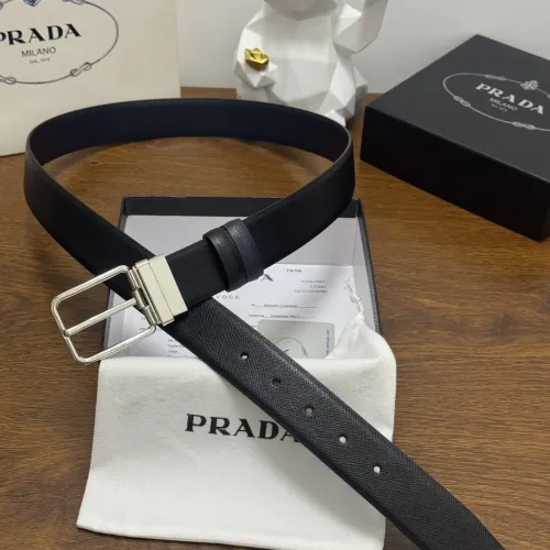 Replica Prada AAA Quality Belts In 3.5cm For Men #1419501 $60.00 USD for Wholesale