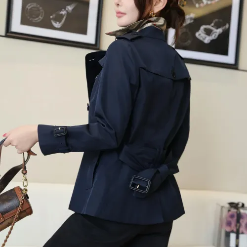 Replica Burberry Trench Coat Long Sleeved For Women #1419514 $160.00 USD for Wholesale