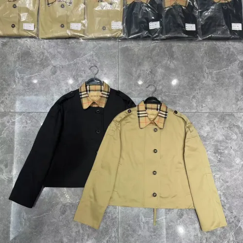 Replica Burberry Trench Coat Long Sleeved For Women #1419561 $132.00 USD for Wholesale